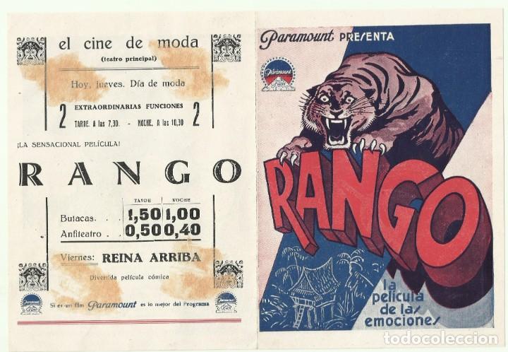 Cine: PTCC 049 RANGO PROGRAMA DOBLE PARAMOUNT ERNEST B. SCHOEDSACK SUMATRA - Foto 2