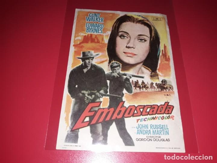 Cine: Emboscada. Publicidad al dorso. 1959. - Foto 1