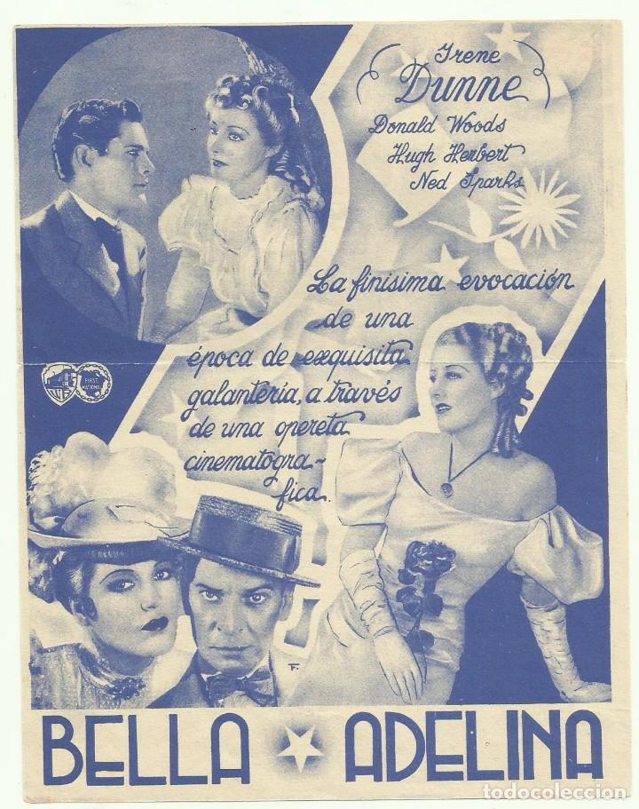 Cine: PTCC 050 BELLA ADELINA PROGRAMA DOBLE WARNER IRENE DUNNE - Foto 1