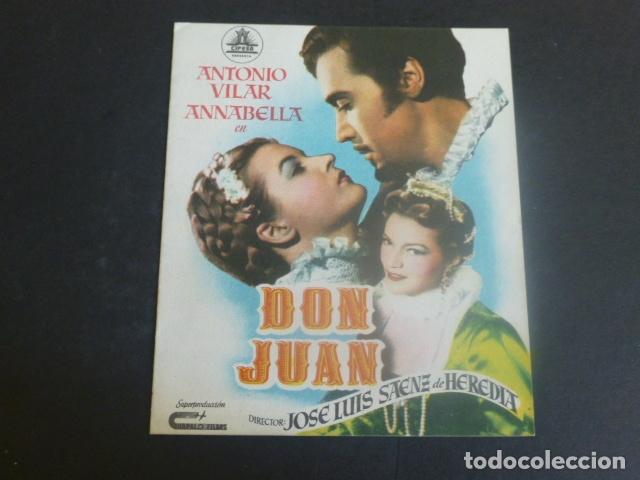 Cine: DON JUAN PROGRAMA DE MANO DOBLE SIN PUBLICIDAD - Foto 1