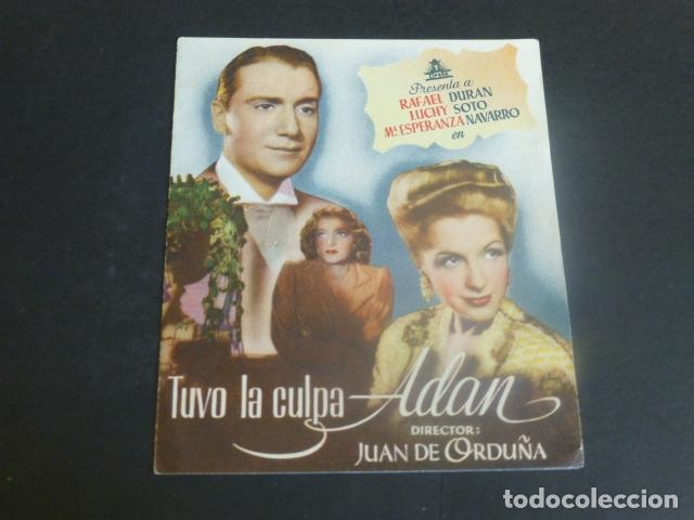 Cine: TUVO LA CULPA ADAN PROGRAMA DE MANO DOBLE SIN PUBLICIDAD - Foto 1
