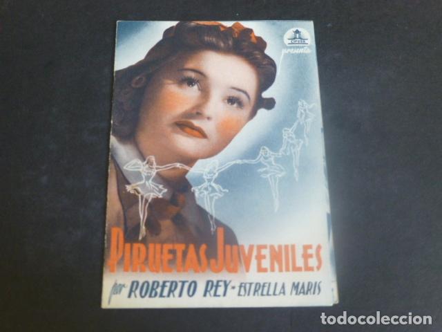 Cine: PIRUETAS JUVENILES PROGRAMA DE MANO DOBLE SIN PUBLICIDAD - Foto 1