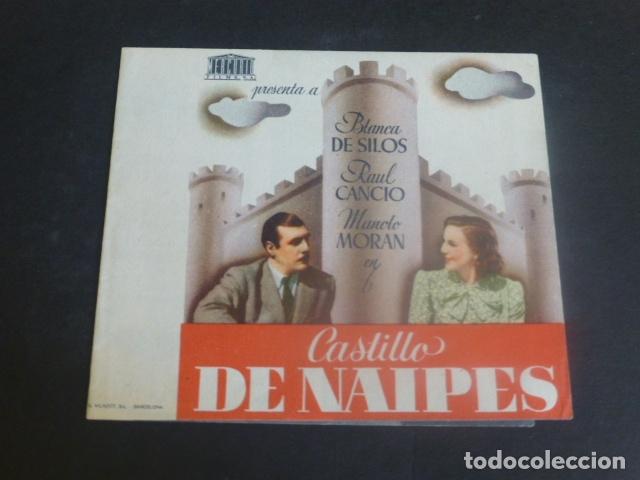 Cine: CASTILLO DE NAIPES PROGRAMA DE MANO DOBLE SIN PUBLICIDAD - Foto 1