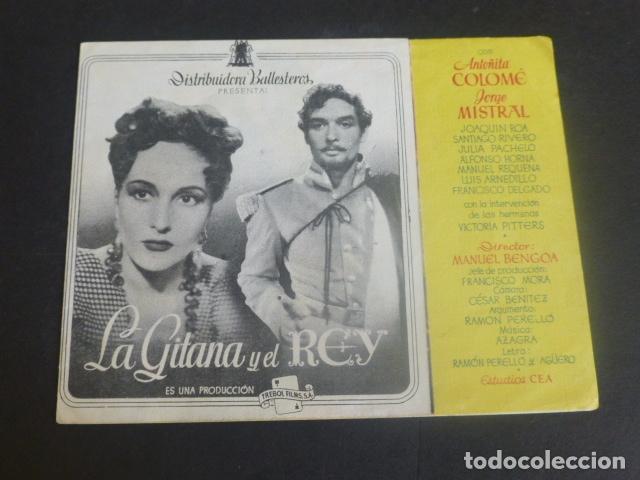 Cine: LA GITANA Y EL REY PROGRAMA DE MANO DOBLE SIN PUBLICIDAD - Foto 1
