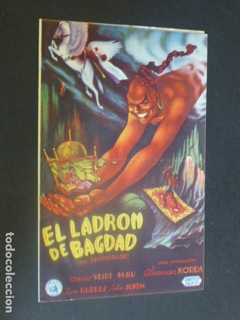 Cine: EL LADRON DE BAGDAD PROGRAMA DE MANO DOBLE SIN PUBLICIDAD - Foto 1