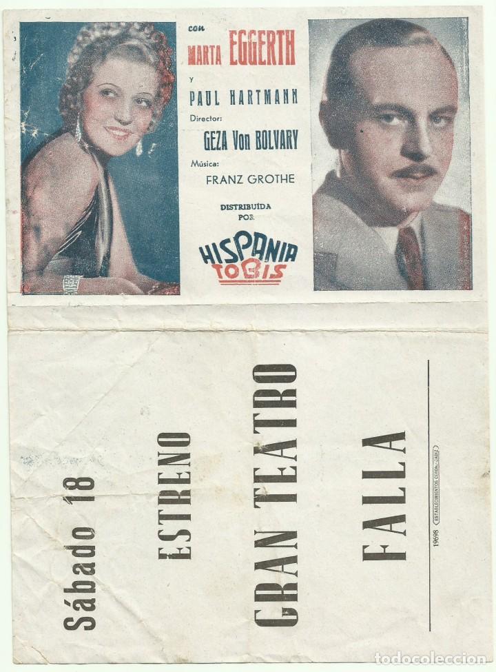 Cine: PTCC 053 LA VOZ SEDUCTORA PROGRAMA DOBLE HISPANIA TOBIS MARTHA EGGERTH PAUL HARTMANN B - Foto 1