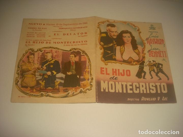 Cine: EL HIJO DE MONTECRISTO . PROGRAMA DOBLE. - Foto 2