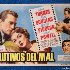  Foglietti di film di film antichi di cinema: CAUTIVOS DEL MAL. Lote 205130773