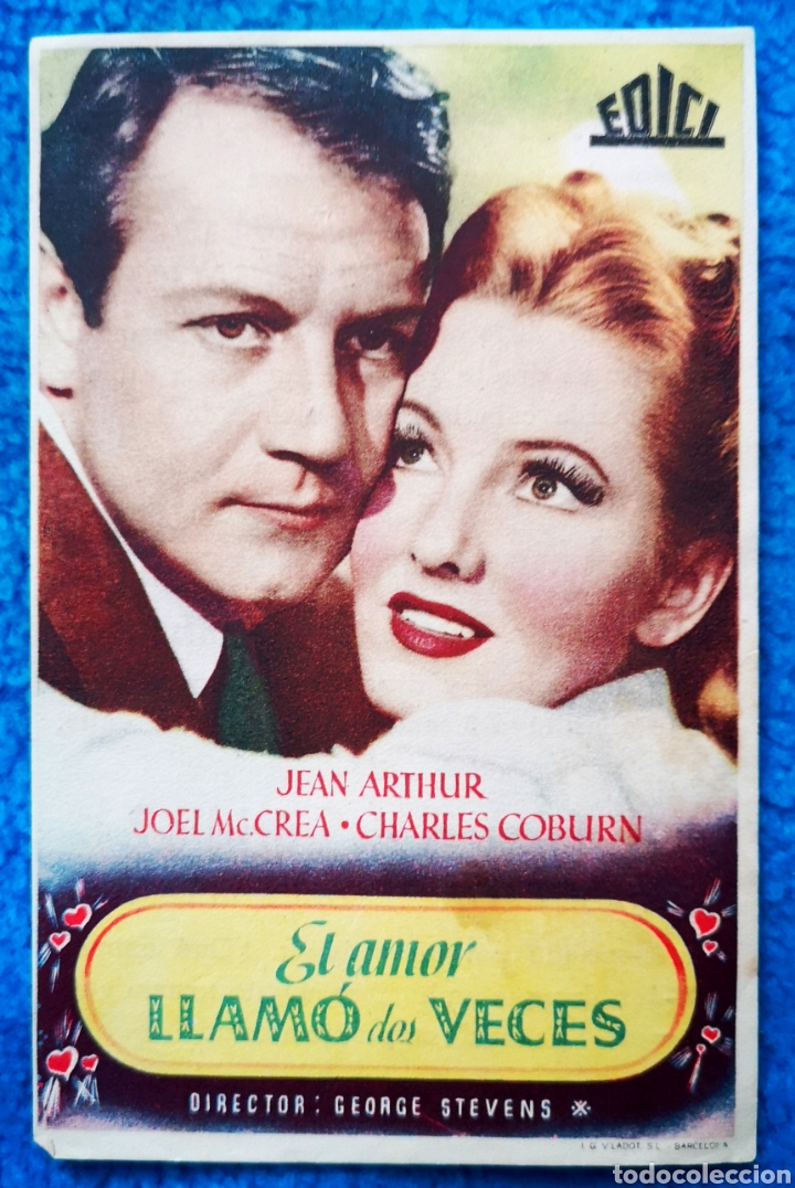Cine: EL AMOR LLAM&Oacute; DOS VECES - Foto 1
