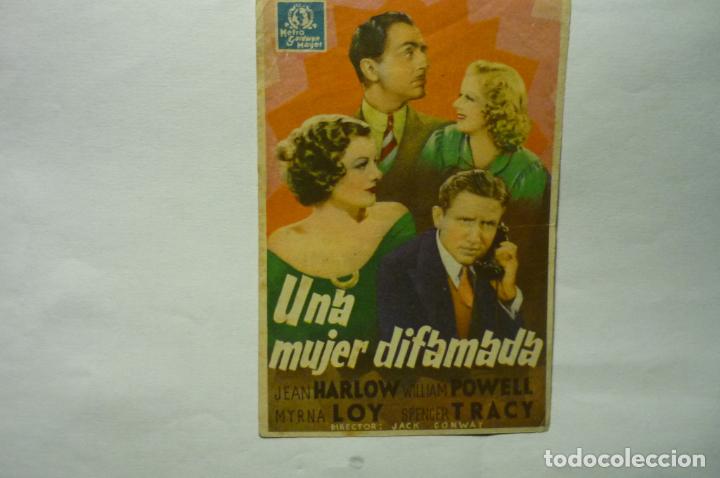 Cine: programa una mujer difamada- jean harlow publicidad - Foto 1