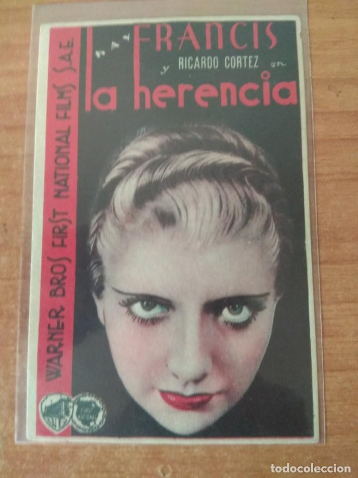 Cine: PROGRAMA DE CINE ..LA HERENCIA, - Foto 1