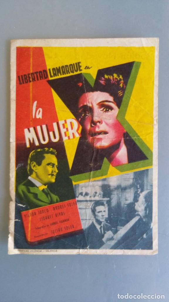 Cine: PG DE MANO - LA MUJER X - SAL&Oacute;N NOVEDADES, LLOSETA (MALLORCA) - 12 cm x 8,5 cm - PJRB