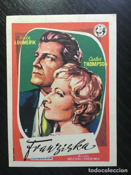 Cine: Franciska - Programa de cine Badalona C/P 1959 - Foto 1