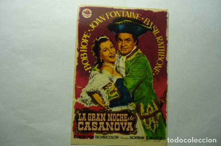 Cine: programa la gran noche de casanova- bob hope publicidad - Foto 1