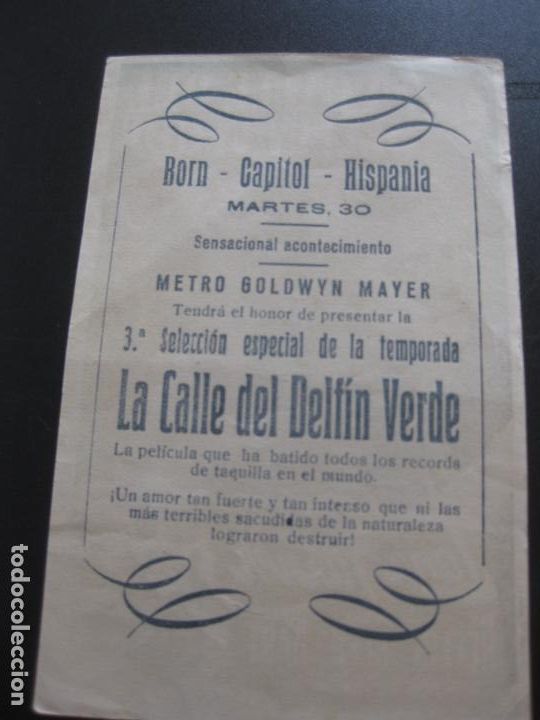 Cine: PROGRAMA DE CINE LA CALLE DEL DELFIN VERDE. LANA TUNNER. - Foto 2