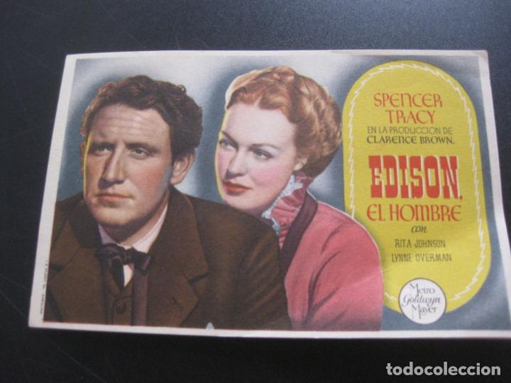Cine: PROGRAMA DE CINE EDISON EL HOMBRE. SPENCER TRACY. - Foto 1