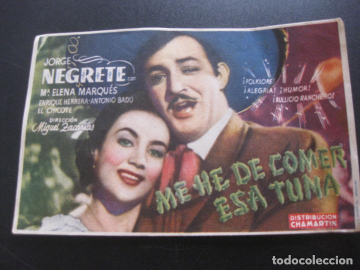 Cine: PROGRAMA DE CINE ME HE DE COMER ESA TUNA. JORGE NEGRETE. - Foto 1