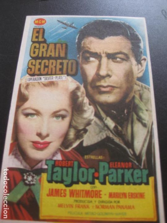 Cine: PROGRAMA DE CINE . EL GRAN SECRETO. ROBERT TAYLOR. - Foto 1