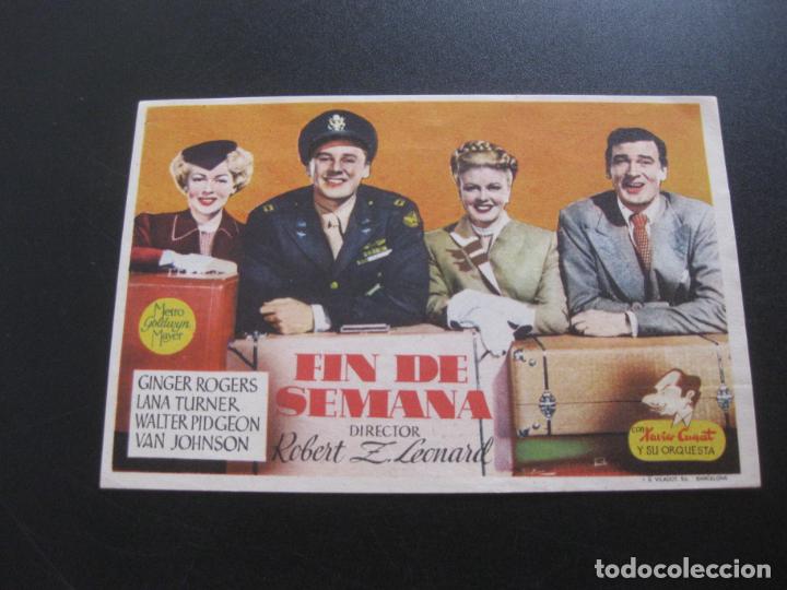 Cine: PROGRAMA DE CINE . FIN FR SEMANA. GINGER ROGERS. - Foto 1