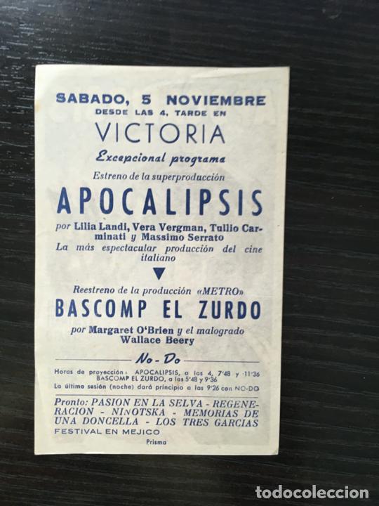 Cine: Apocalipsis - Programa de cine - C/P Badalona - Foto 2