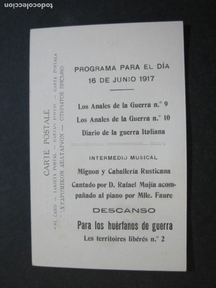 Cine: ANALES GUERRA-DIARIO GUERRA ITALIANA-PROGRAMA DE CINE-VER REVERSO-VER FOTOS-(71.698)