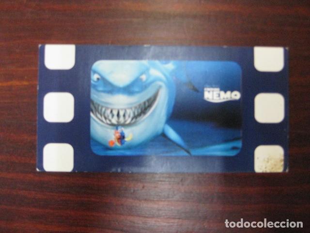Cine: buscando a nemo - FOLLETO DE MANO promo cine vale bebida y palomitas - pixar disney