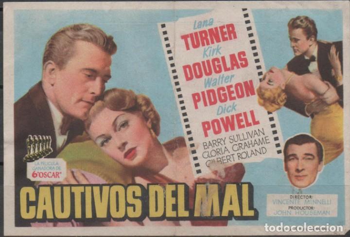 Cine: PROGRAMA DE MANO DE CAUTIVOS DEL MAL DEL CINE MADRID DE REINOSA - Foto 1
