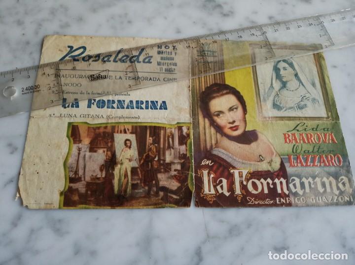  Foglietti di film di film antichi di cinema: folleto de mano doble la fornarina lida baarova walter lazzaro