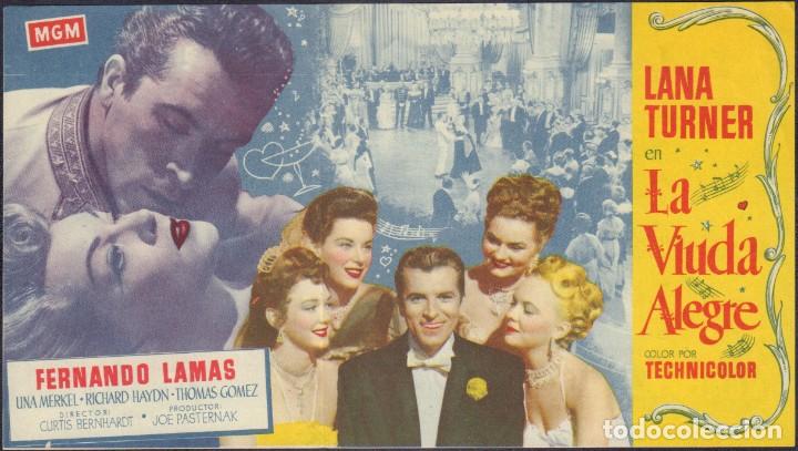 Cine: Programa doble de LA VIUDA ALEGRE (1952) - Cine Avenida de Alcoy - Foto 3