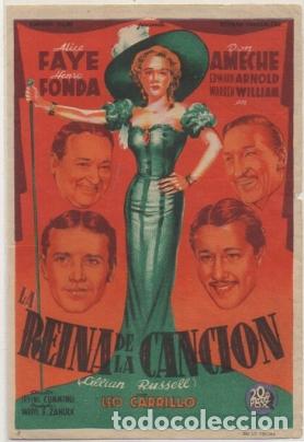 Cine: PROGRAMA DE CINE: LA REINA DE LA CANCION PC-4625 - Foto 1