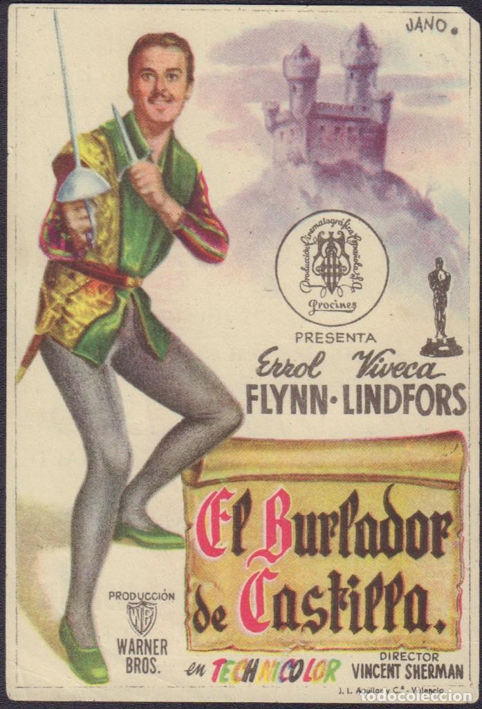 Kino: Programa sencillo de EL BURLADOR DE CASTILLA (1948) - Cinema Campos de Xilxes