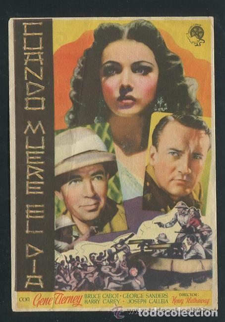  Flyers Publicitaires de films Anciens: Cuando muere el dia Con Publicidad Cinema Gran Capitan Belmez