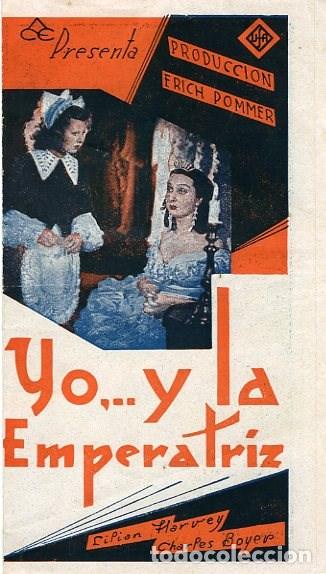 Cine: YO...Y LA EMPERATRIZ. PROGRAMA DOBLE. TEATRO TIVOLI DE ALCOY. - Foto 1