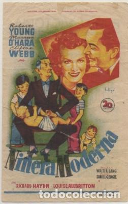 Cine: PROGRAMA DE CINE: NI&Ntilde;ERA MODERNA. REVERSO IMPRESO PC-4702 - Foto 1