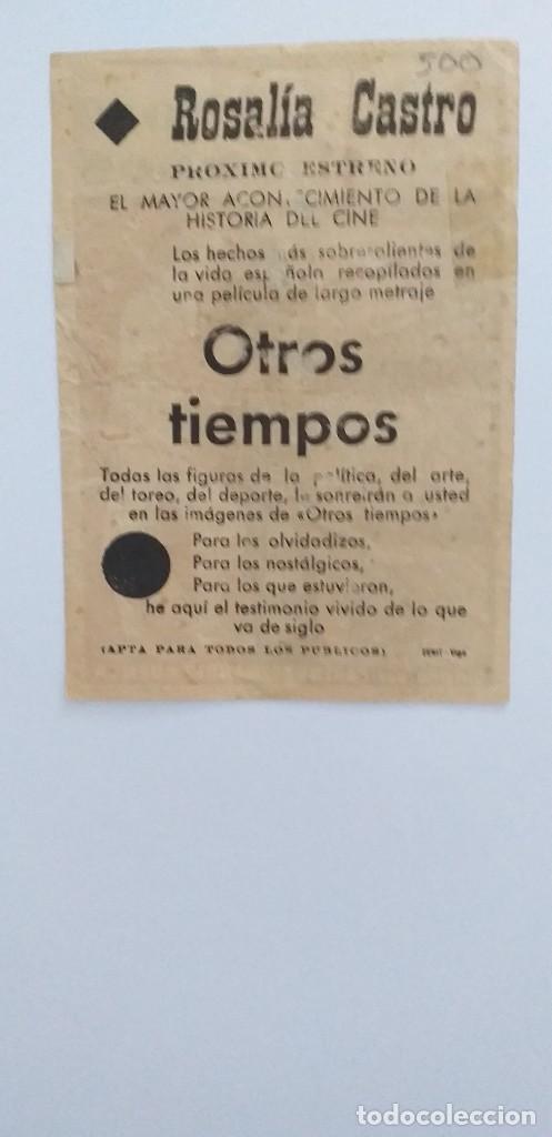Cine: OTROS TIEMPOS PROGRAMA DE CINE CON PUBLICIDAD - Foto 2