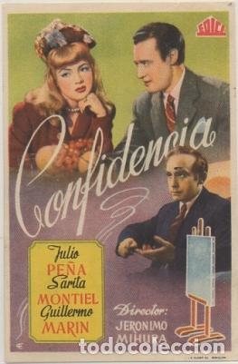 Cine: PROGRAMA DE CINE: CONFIDENCIA. SIN PUBLICIDAD PC-4737 - Foto 1
