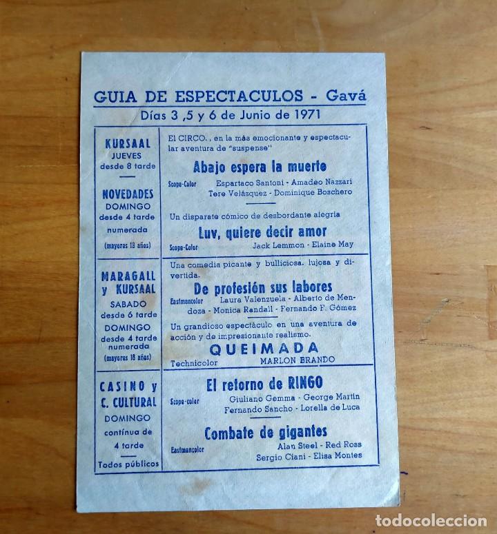 Cine: QUEIMADA - PROGRAMA DE MANO - Foto 2