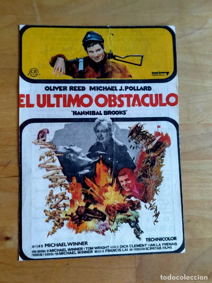 Cine: EL ULTIMO OBSTACULO - PROGRAMA DE MANO - Foto 1