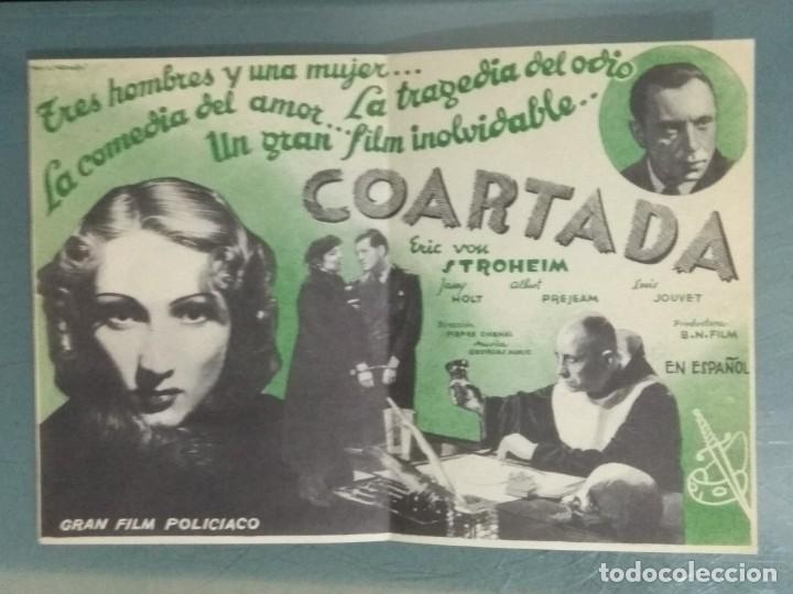 Cine: COARTADA - PROGRAMA DE CINE DOBLE - Foto 2