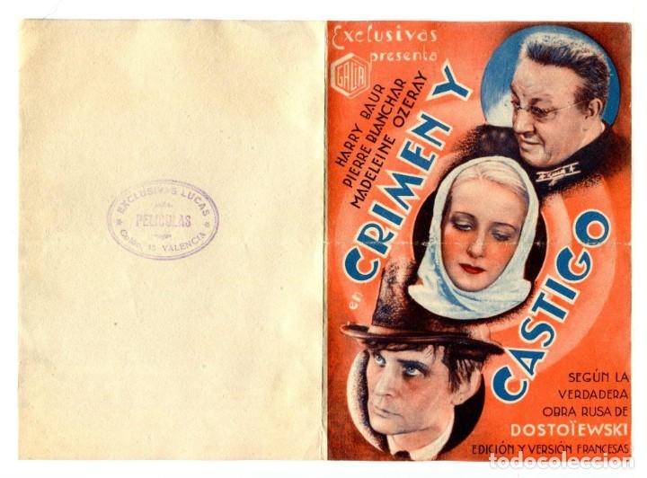 Cine: CRIMEN Y CASTIGO, con Harry Baur. - Foto 1