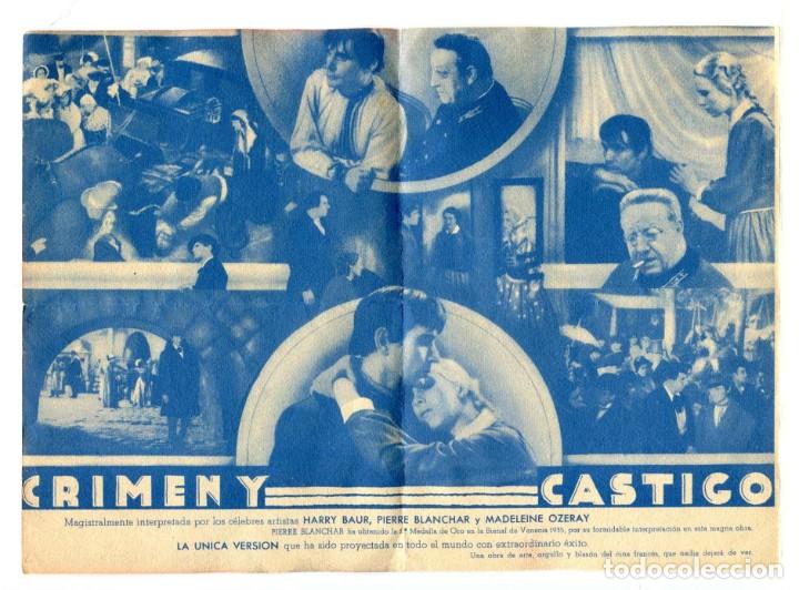 Cine: CRIMEN Y CASTIGO, con Harry Baur. - Foto 2