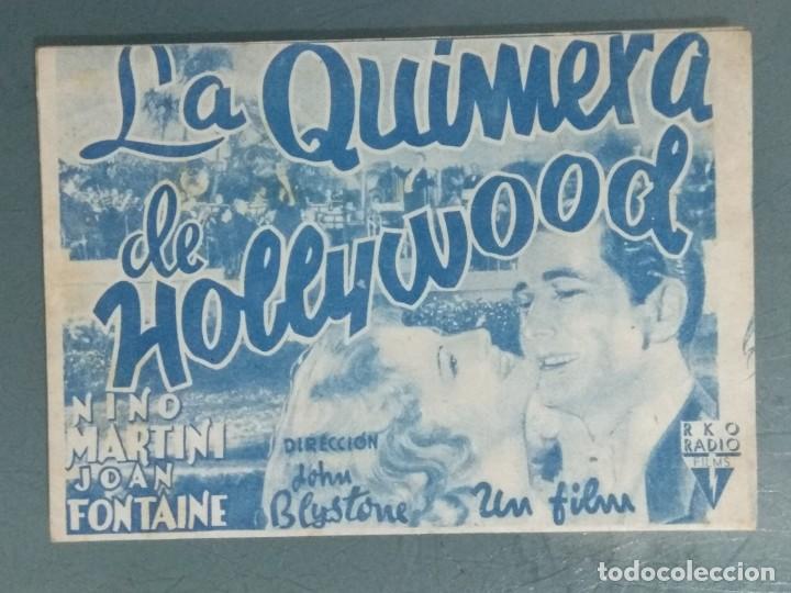 Cine: LA QUIMERA DE HOLLWYWOOD - PROGRAMA DE MANO DOBLE