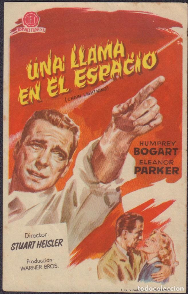 Cine: Programa sencillo de UNA LLAMA EN EL ESPACIO (1950) - Terraza Alberiquense de Alberic - Foto 1