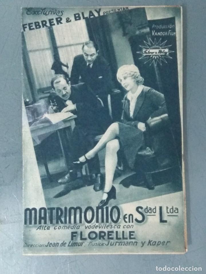 Cine: MATRIMONIO EN SDAD LTDA - PROGRAMA DOBLE SIN PUBLICIDAD - Foto 1