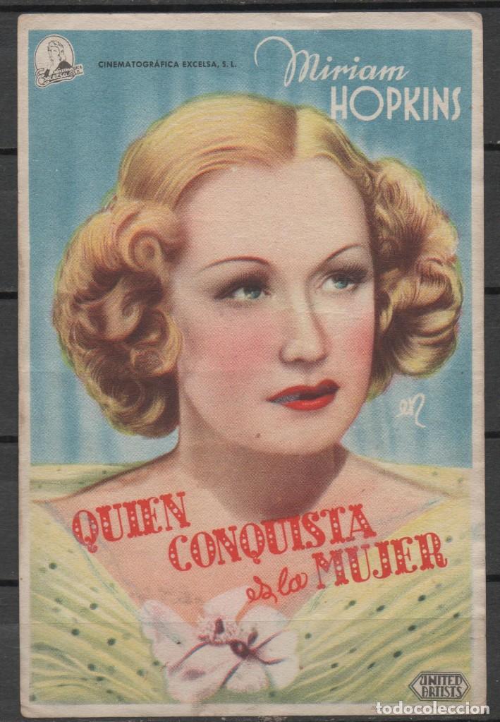 Cine: PROGRAMA DE MANO DE LA PEL&Iacute;CULA QUIEN CONQUISTA ES LA MUJER - Foto 1