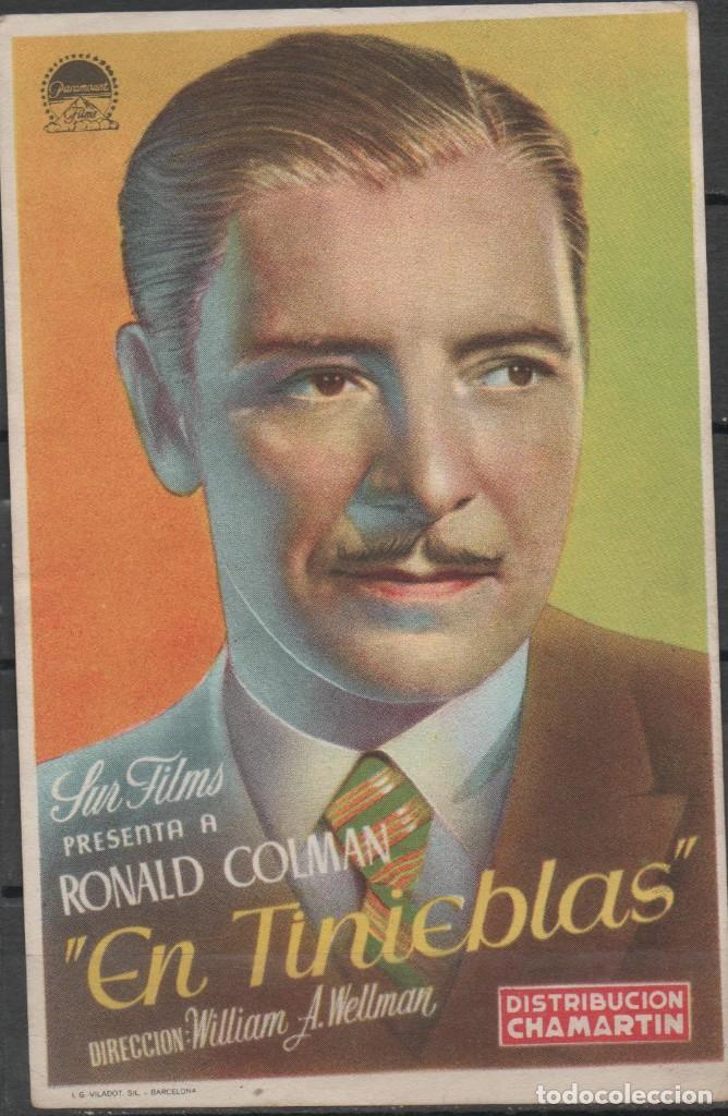 Cine: PROGRAMA DE MANO DE LA PEL&Iacute;CULA EN TINIEBLAS - Foto 1