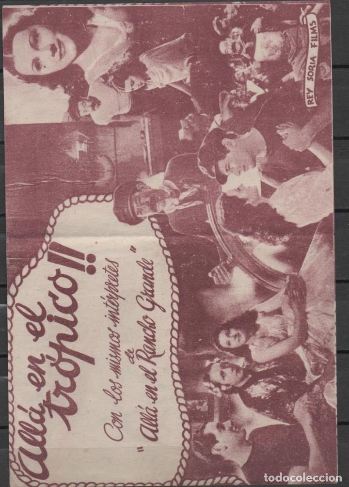 Cine: PROGRAMA DE MANO DE LA PEL&Iacute;CULA ALL&Aacute; EN EL TR&Oacute;PICO - Foto 2