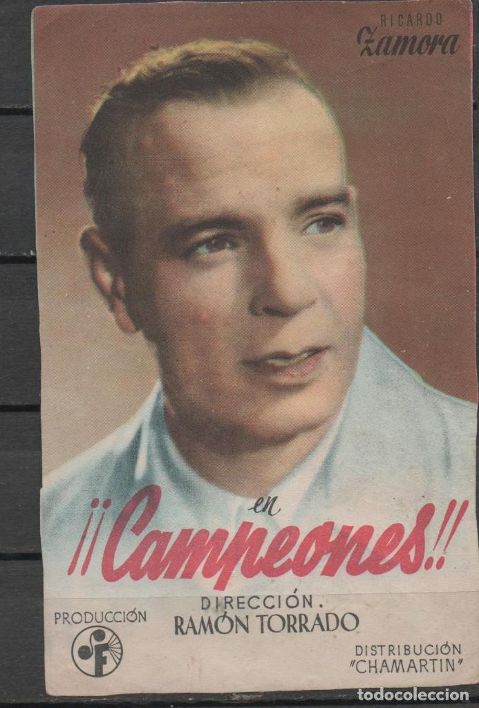 Cine: PROGRAMA DE MANO DE LA PEL&Iacute;CULA CAMPEONES - Foto 1