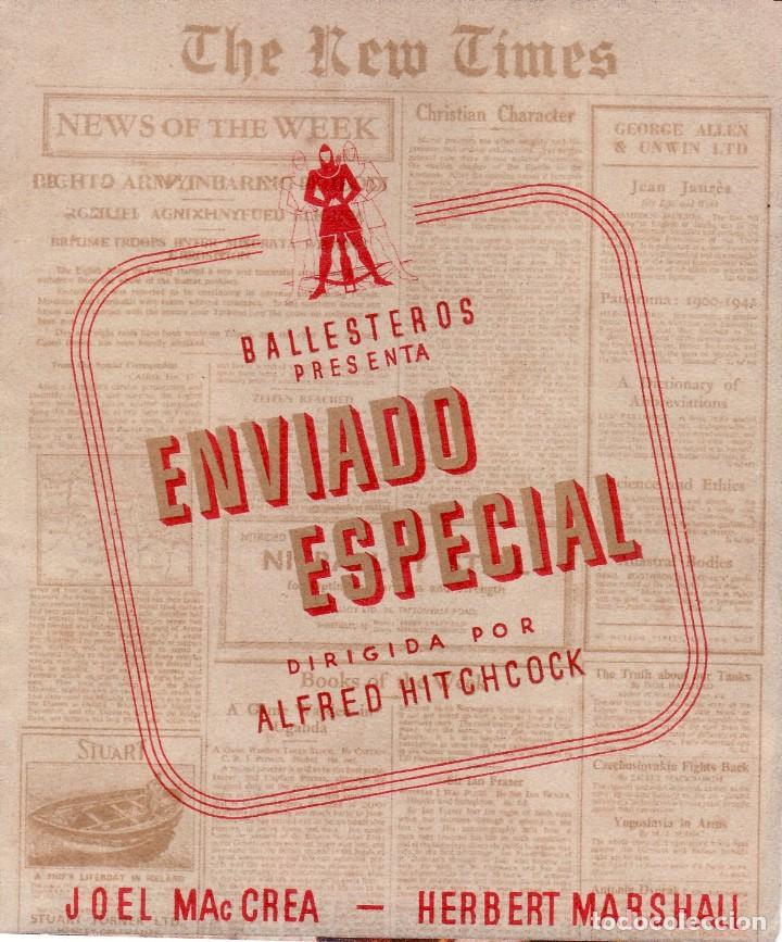 Cine: PROGRAMA DE CINE ENVIADO ESPECIAL. ALFRED HITCHCOK - Foto 1