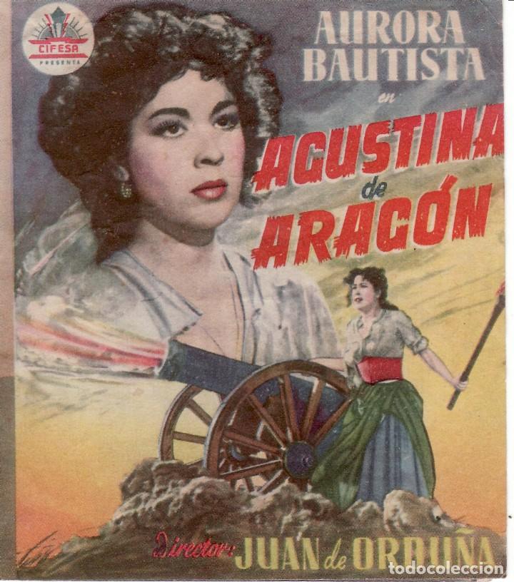 Cine: PROGRAMA DE CINE, AGUSTINA DE ARAGON. AURORA BAUTISTA - Foto 1